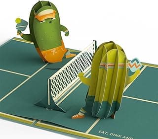 Lovepop Birthday Pop-Up Card for Her, Him, Women, Men - 3D Humor Greeting Cards 5" x 7" - Pickleball Real Baller - Blank Notecard & Envelop...