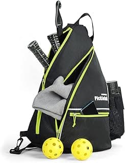 Mangrove Pickleball Bag, Men's & Women's Pickleball Backpack, Adjustable Sling Bag w/Fence Hook/Large Capacity/Safety Pocket