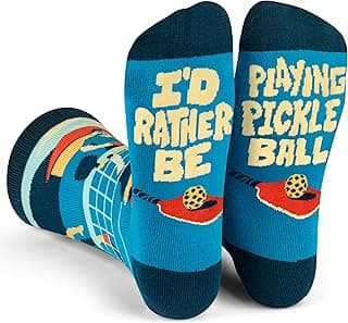 Lavley Funny Pickleball Socks for Adults - Pickleball Gifts for Men, Women, and Teens - One Size Fits Most